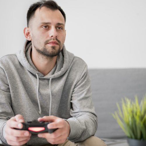 front-view-man-playing-video-games